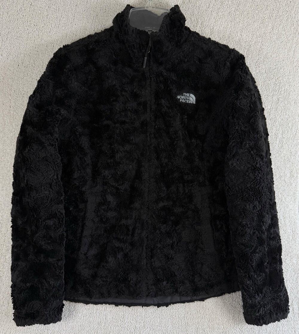 The North Face Reversible Puffer Jacket Black Silken Fleece Gorpcore Womens S